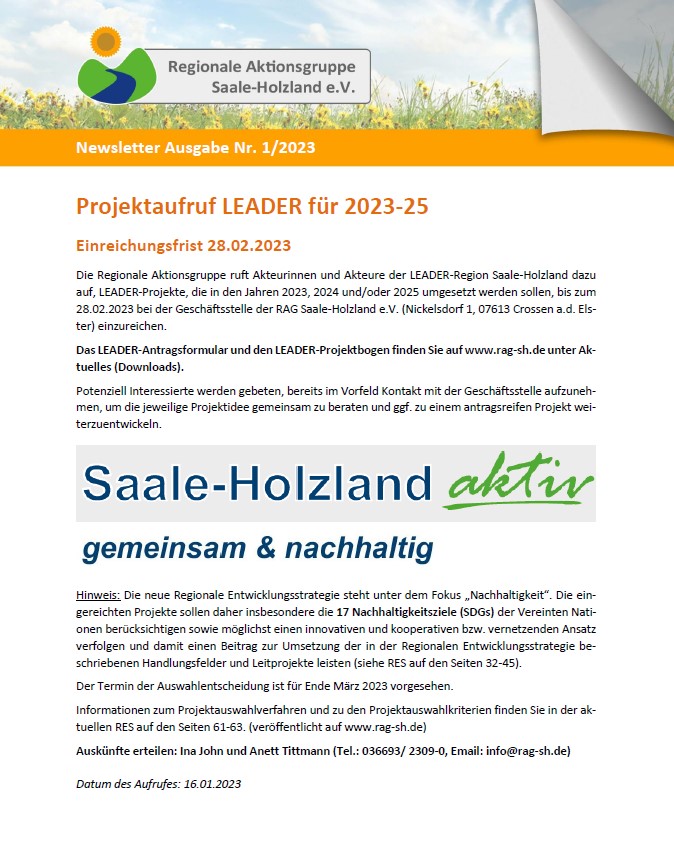 rag newsletter 01.23